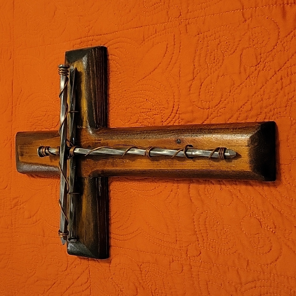 Handmade Cross with RR spikes
